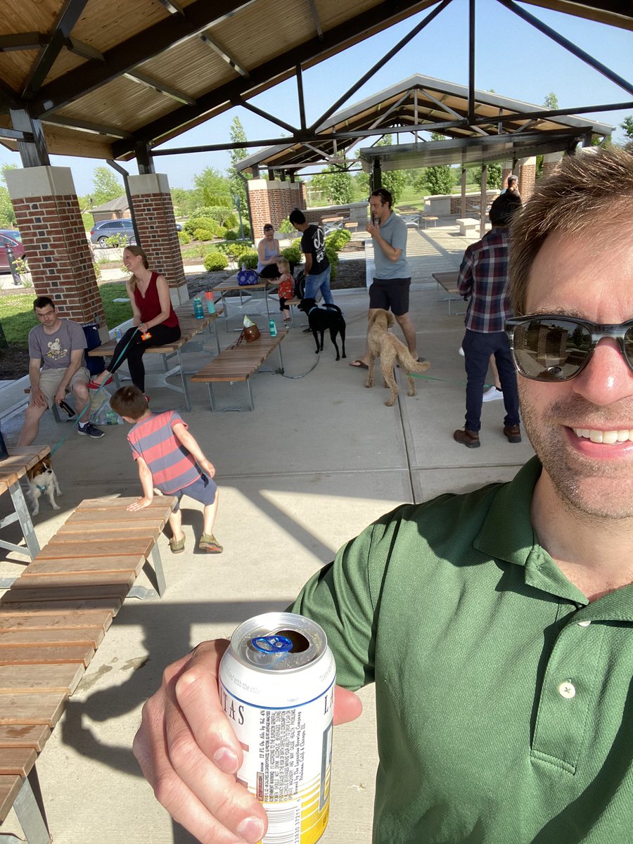 zackbuc1's tweet photo. A warm and breezy day for some SMDD-rinkin’ with a bunch of my process and discovery colleagues AND interns!!! https://t.co/BzJvI5JiqB