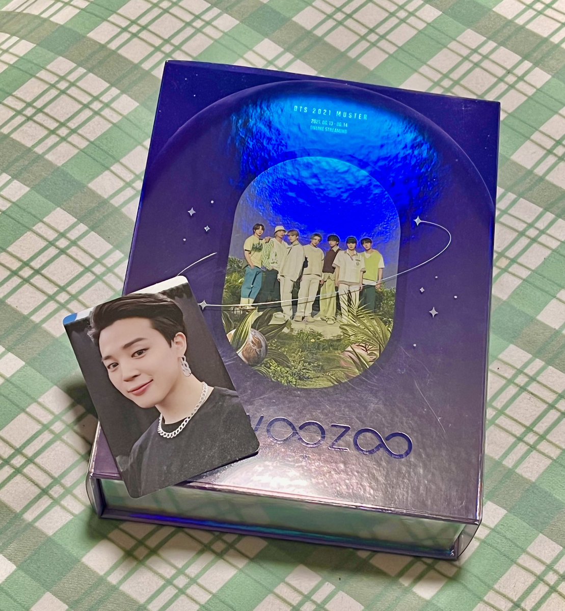 stardustorbit's tweet photo. Sowoozoo Muster DVD is here!!! 
Pulled Jimin🥹🥹🥹🫶💘💘 still my favorite after a year 🥰 #SOWOOZOO #BTS #방탄소년단 #BTSMUSTER #JIMIN https://t.co/9lfYlAkrMo