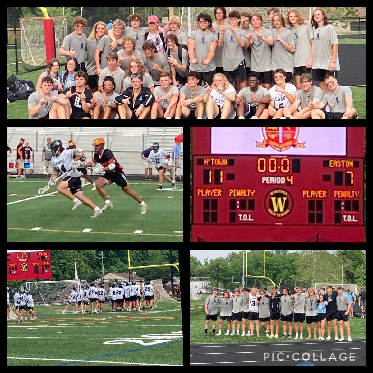 gohhshurricanes's tweet photo. Congrats to the            H town Boys Lacrosse team for defeating the Warriors of Easton 11 to 7. Onto State Canes! Way to go. So proud! #CanePride  🥍 https://t.co/LN3Ei3T8CS