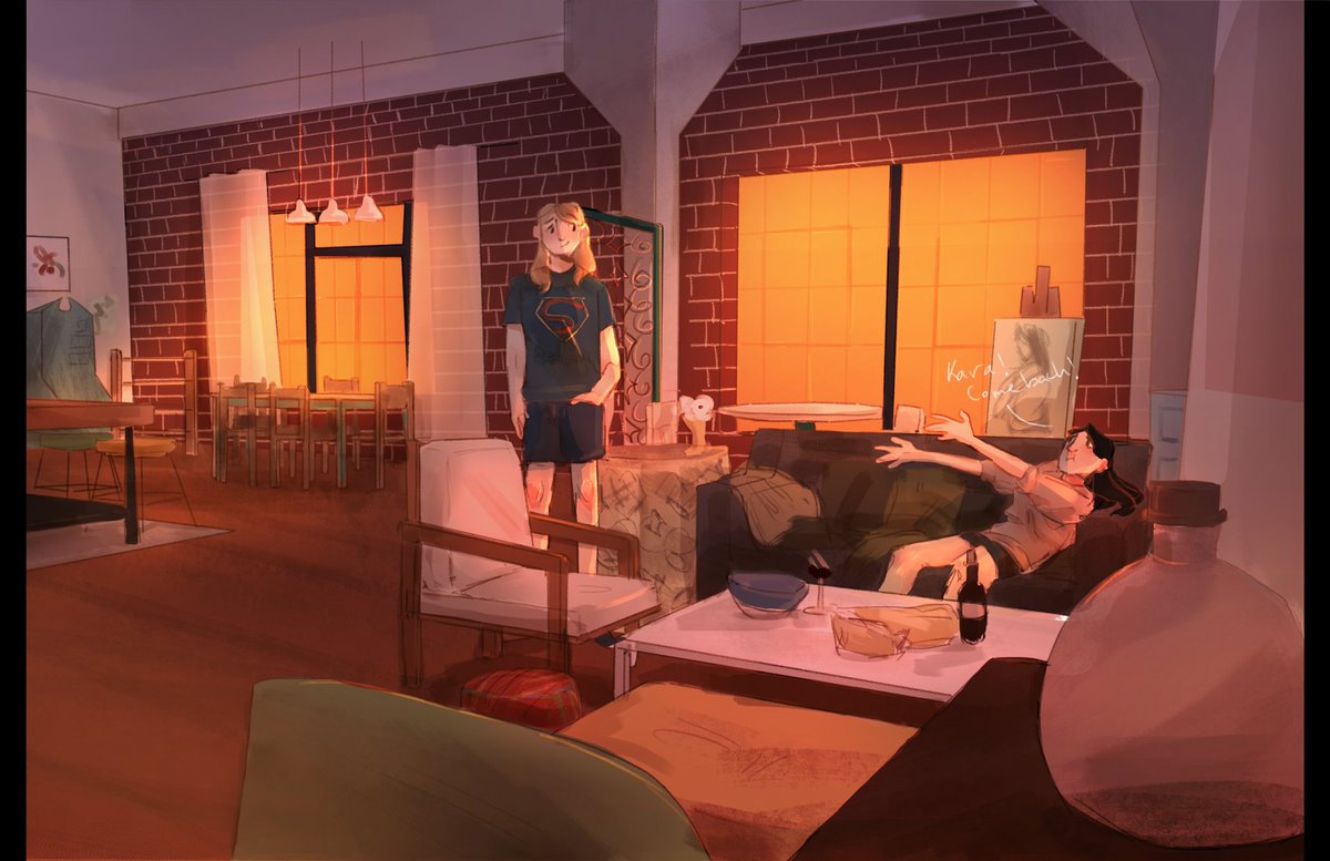 Just_an_Ari's tweet photo. my finished supercorp comic (4/7)!  #Supercorp https://t.co/hnGLUuX1dy