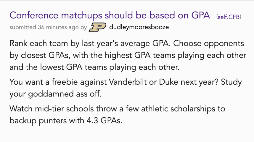 A wild proposal to put the college back in college football from one of our top minds.
