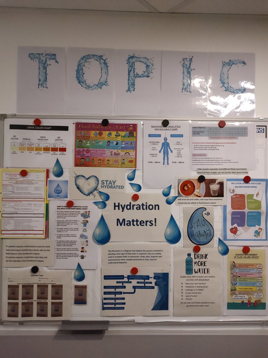 The Hydration Matters board on Astley Ward is complete. Looking forward to continuing our QI project <a href="/DonnaHe1112/">Donna Hewitt</a>.