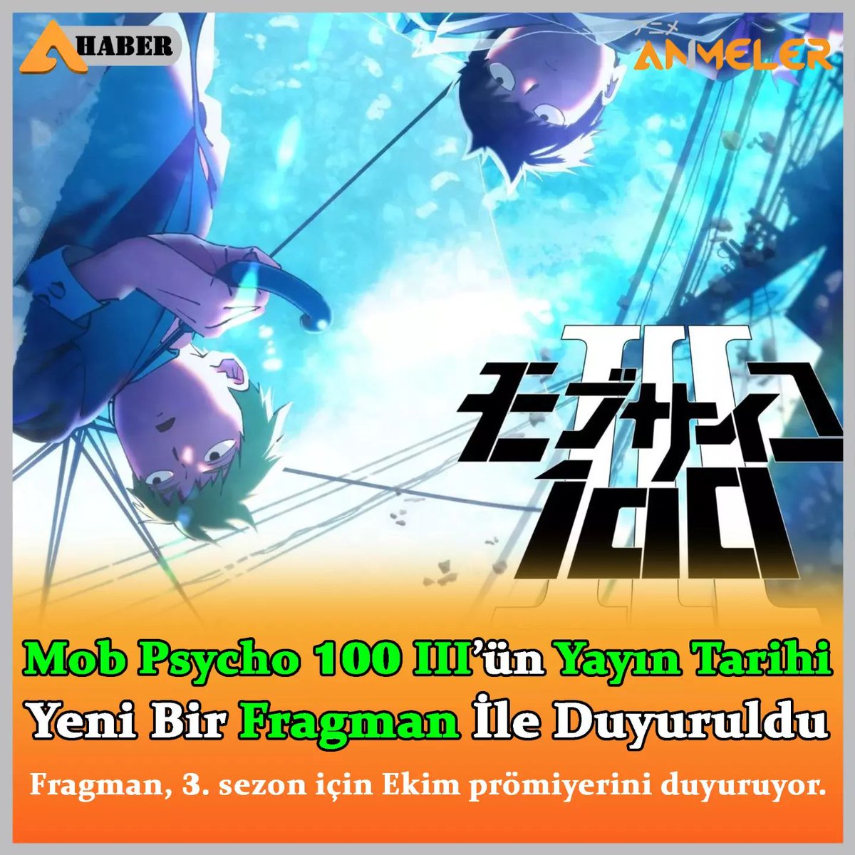 Mob Psycho 100 III'ün Yayın Tarihi Yeni Bir Fragman İle Duyuruldu.

Ayrıntılar için 👉👉 animeler.net