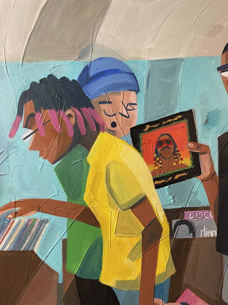 stevenhendrxx's tweet image. “Record Hop II”

20x20, Acrylic on Canvas