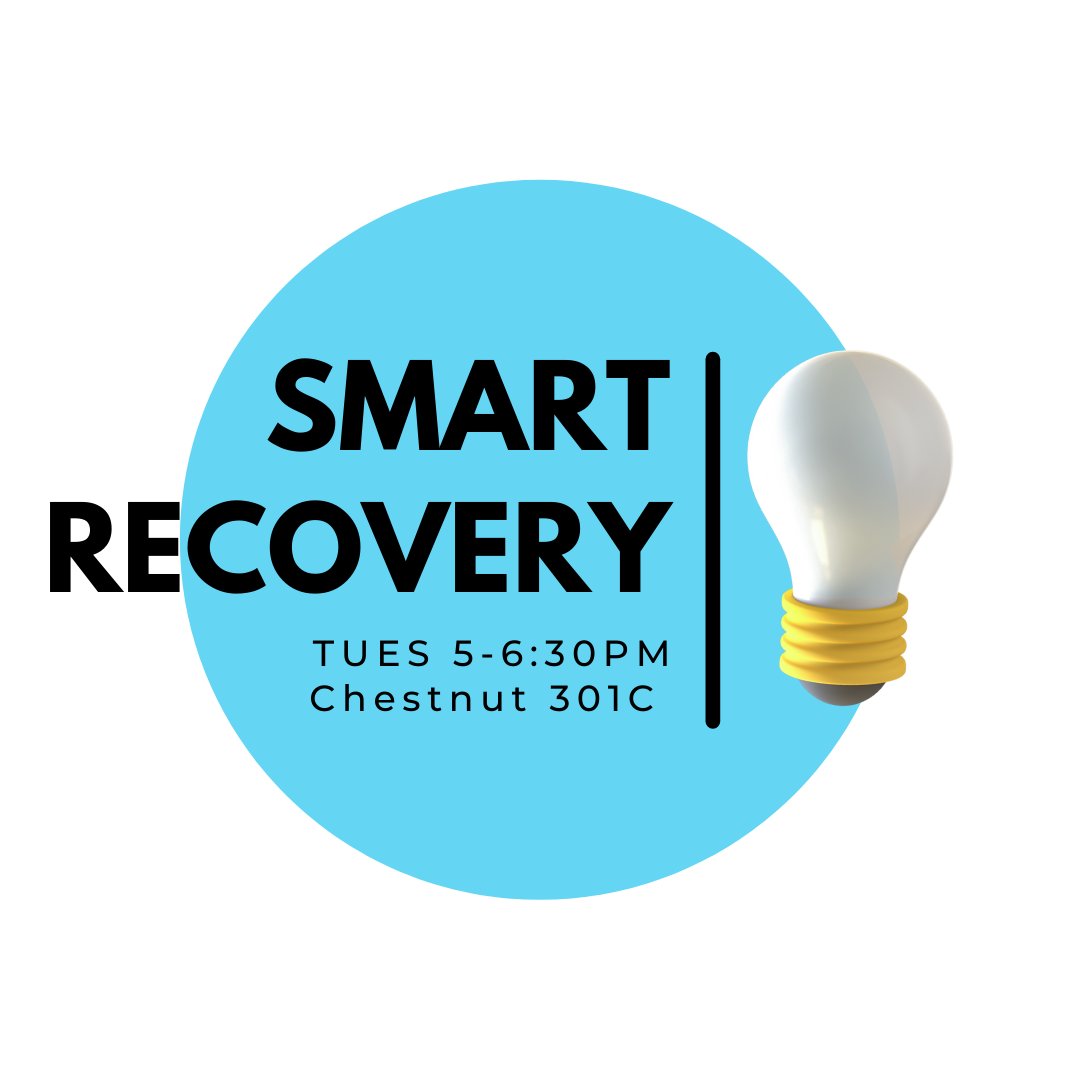 Our SMART Recovery group will be resuming in person on May 24th. Learn cognitive skills and strategies to manage urges and design your own recovery plan to create a more balanced, purposeful, fulfilling, and meaningful life.