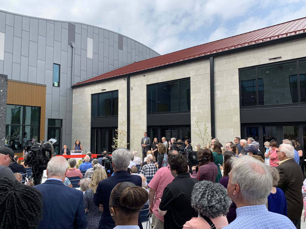 DerekNofz's tweet photo. Great event and huge turnout for the new @CityofPortageMI Senior Center AND the @GovWhitmer stopped by to help cut the ribbon! @ConsumersEnergy helped support this amazing new community space! https://t.co/NLvW05Os7A