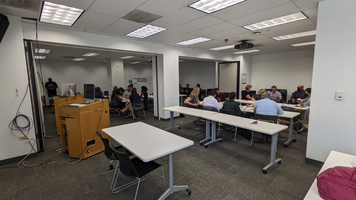 acnatta's tweet image. Attendees are currently withering how they define and describe collaborations, leading to some interesting side discussions #CJS2022