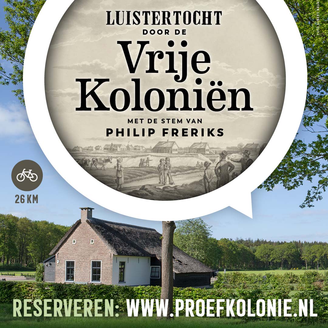 🎧NIEUW! Luistertocht door de Vrije Koloniën van Weldadigheid met de stem van Philip Freriks. Vanaf morgen kun je de tocht door Frederiksoord e.o. beleven! @NellekeVedelaar nam vandaag de eerste audiotour van Philip in ontvangst. Meer weten &amp; reserveren👉 proefkolonie.nl/luistertocht/