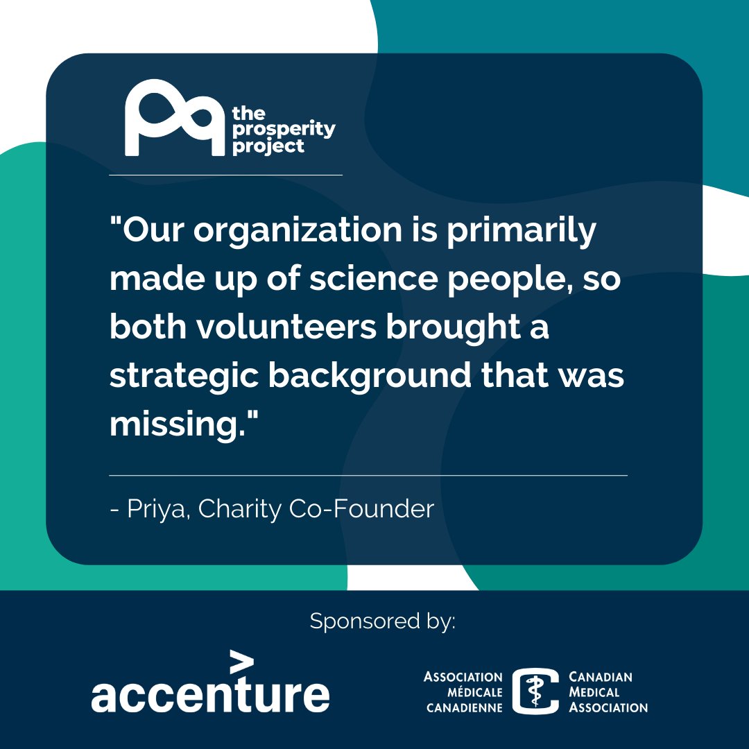 CA_prosperity's tweet image. Are you a charity that serves women &amp;amp; girls in Canada? Apply to the Matching Initiative! 🇨🇦

Co-presented by @AccentureCanada and sponsored by the @CMA_Docs, the Matching Initiative will pair you with skilled professionals as volunteers to meet your unique needs.