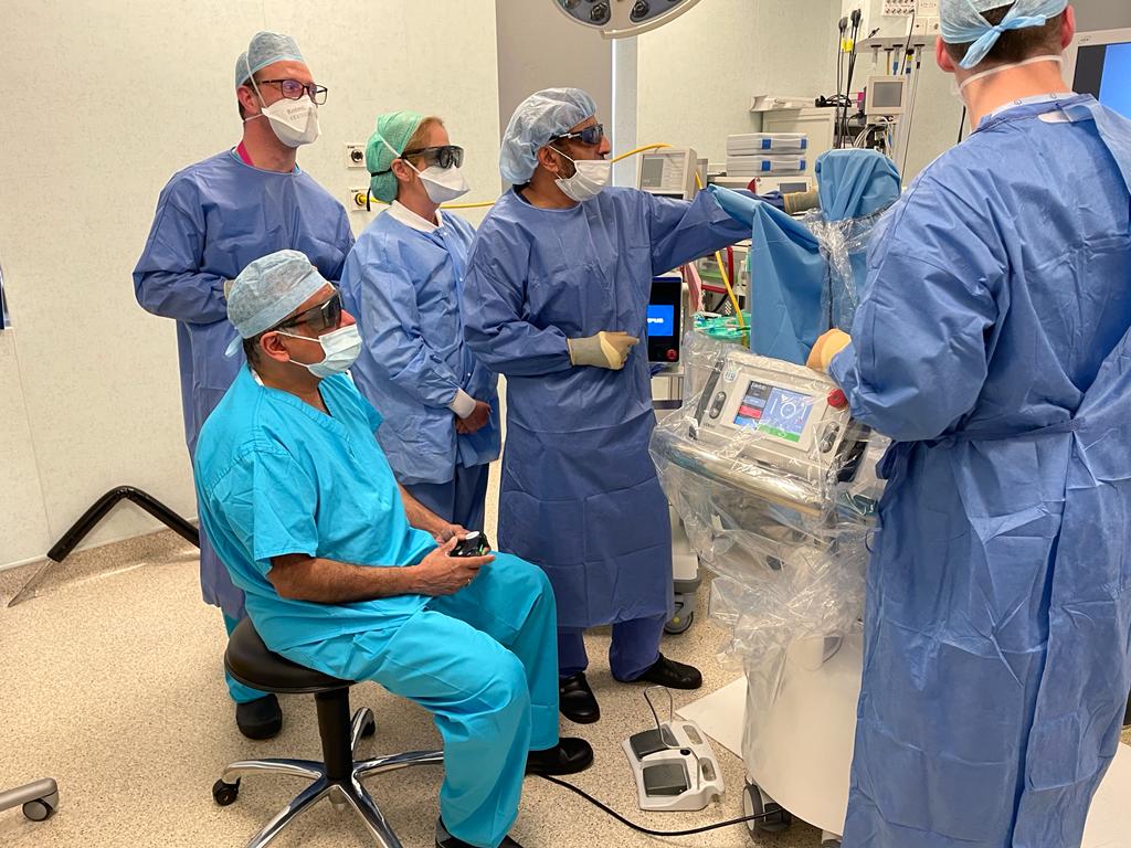 Housbow's tweet photo. 4th Day in Ireland!

ILY Robot trials with Dr Subhasis Giri, Dr Thomas Jacob and @bobkeenan13 at @StJohnsHospLmk 

Support by my friend @Joeoneilllucan IHS Ltd.

let's destroy stones 🎮 🦾 

#madeinfrance 
#endourology 
#rirs
@Talkabouturolo1 
@endouroacademy 
@AnthonyMorel https://t.co/LFhTtC8szi