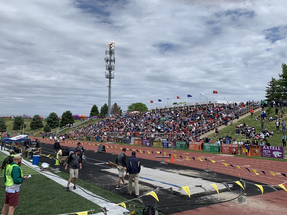 tkwapnioski's tweet photo. The NSAA @nsaahome State Track and Field Championships for Classes C & D Day 1. Day three for this awesome crew. #StateT&F2022 https://t.co/LVerzFrYJc