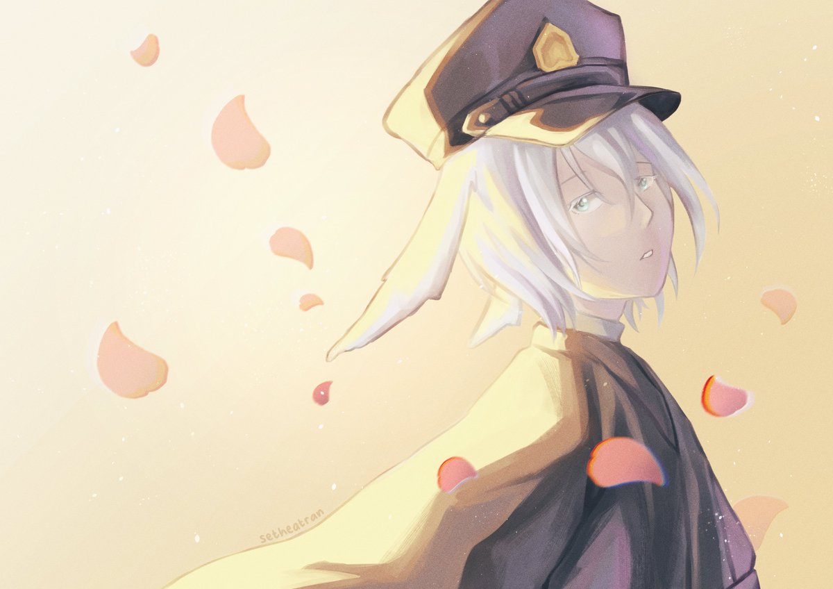 Shiki in schoolboy outfit 🐰✨

#FFXIV #FF14イラスト