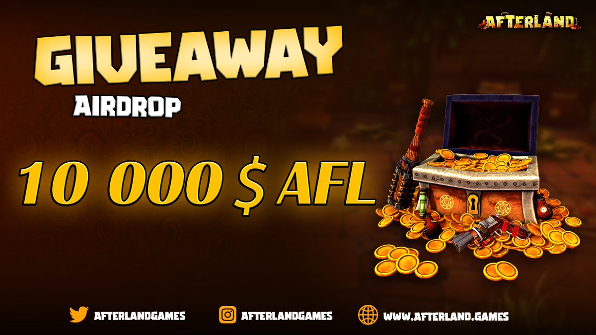 AfterlandGames's tweet photo. 💎 #Giveaway 3000 followers 💎 

10 000 $AFL tokens and 15 #whitelists to win! 

🥇 Rank 1 : WL Gold+ 2000  $AFL

🥈 Rank 2 : WL Silver + 1500  $AFL

🥉Rank 3 : WL Silver  + 850  $AFL

🏅Rank 4 : WL Silver  + 600  $AFL

🏅Rank 5 : WL Silver + 350  $AFL

https://t.co/Ln0622dfyg https://t.co/PpYaMvmVog