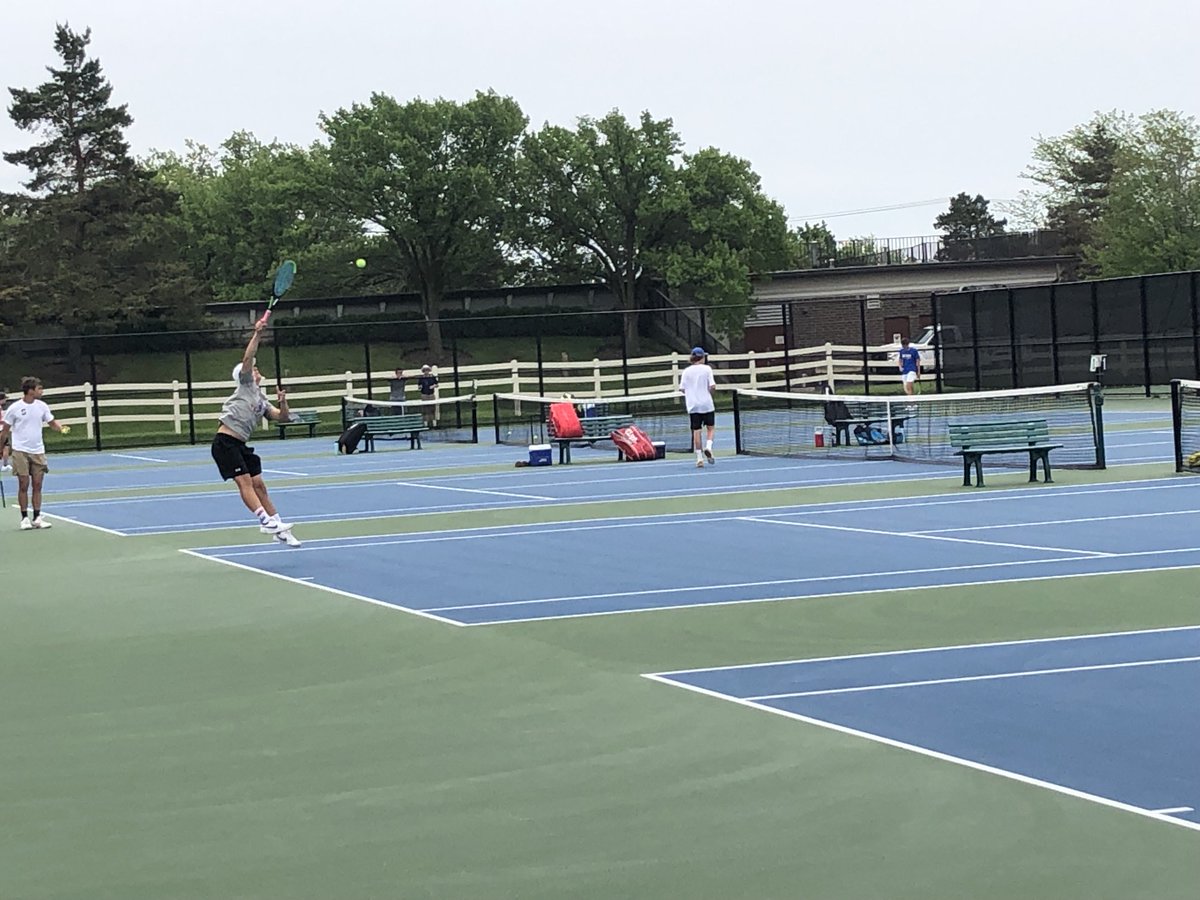 Great to be hosting IHSA boys tennis sectionals at our Almond campus courts!