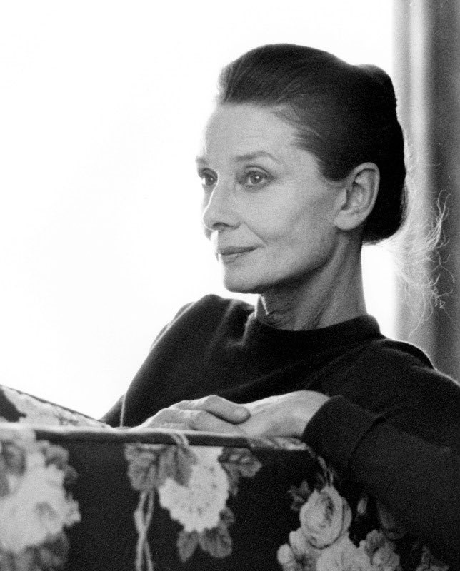 audrey hepburn, circa 1988