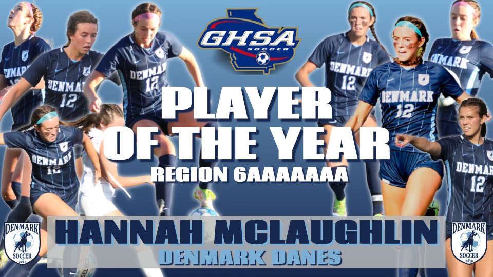 Dhs_wms_soccer's tweet photo. Congratulations to our senior Hannah McLaughlin for being voted as the Region 6 - AAAAAAA Player of the Year!!! Hannah scored 39 goals, had 10 hat tricks, and 15 assists this season.#Whatsyourlegacy #family #Denmarksoccer⚽️ https://t.co/Srxfm4nNzp