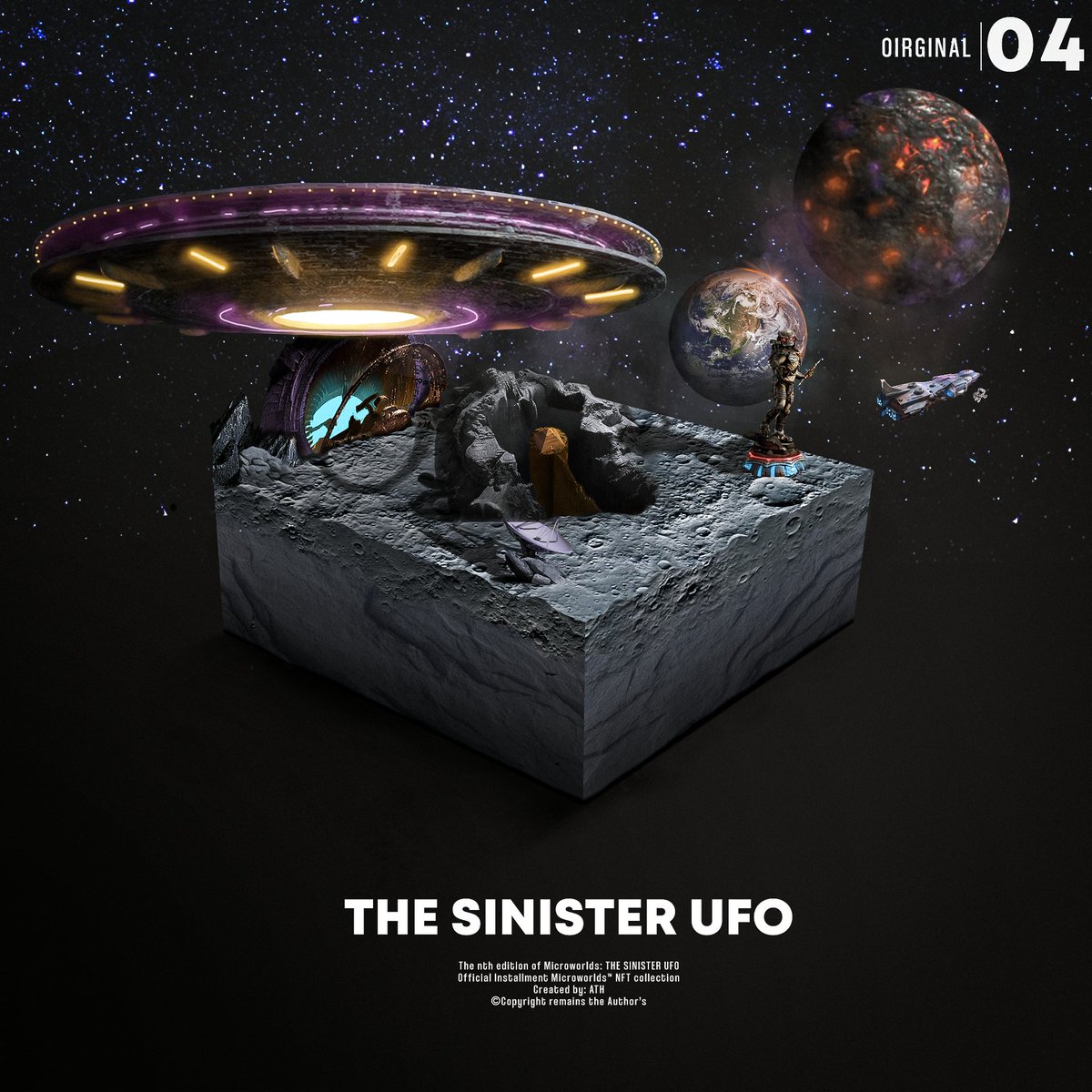 simplyath's tweet photo. A special #NFT amongst the others from the #NFTcollections, #MICROWORLDS
||THE SINISTER UFO||
LINK: https://t.co/6XPkLxKLek https://t.co/6MfSmkwJpL