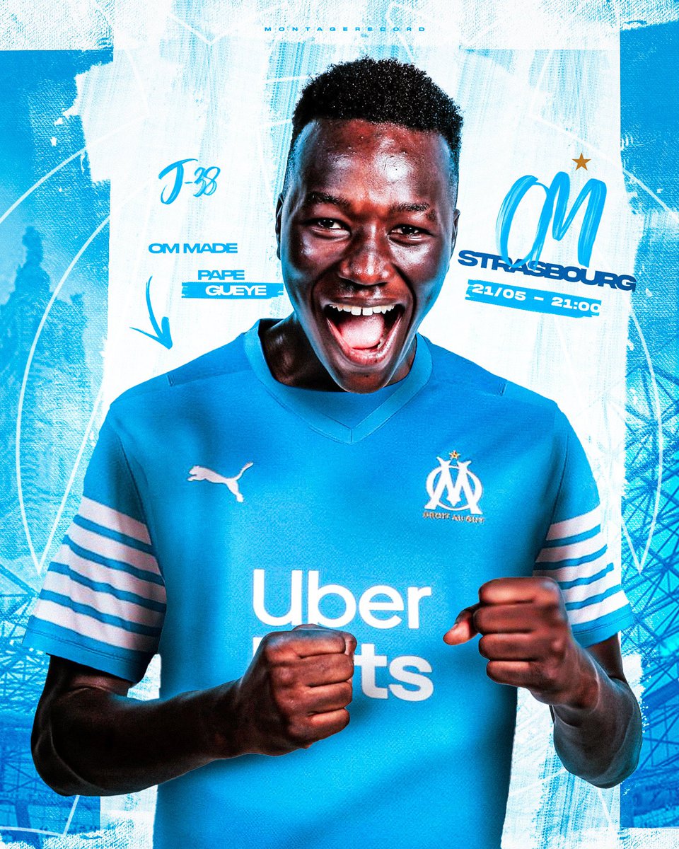montagerecord's tweet photo. ๐๐๐๐ ๐๐ ๐๐๐๐๐
Pour ce dernier match de la saison, jโai rรฉalisรฉ un visuel avec ร lโhonneur le maillot ๐ข๐ ๐ ๐๐๐ que les joueurs de lโOM porteront pour cette derniรจre journรฉe ! ๐
Nโhรฉsitez pas ร partager pour me soutenir ๐
By @montagerecord ๐จ
#teamOM #OMMade https://t.co/kyIyGCh2eY