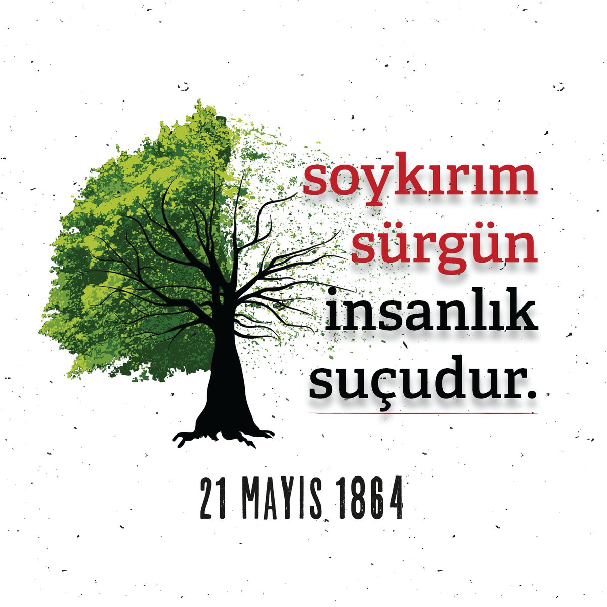 Soykırım ve sürgün insanlık suçudur!

#21Mayıs1864 #BununAdıSoykırım