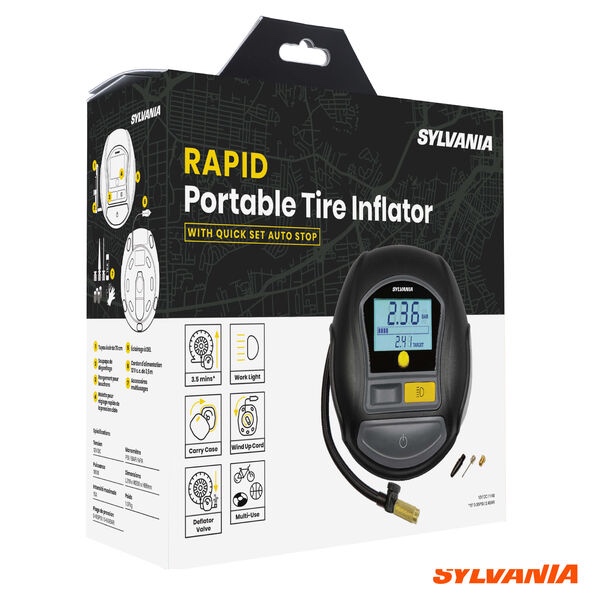 JOSCOReps's tweet photo. Maintain your tires without getting your fingers dirty! 

Sylvania Rapid Portable Tire Inflator is compact and offers the fastest inflation time to get you back on the road! 🚗

Check it out here: https://t.co/75nwR3FPQl 

#JOSCO #Automotive #AutomotiveAftermarket #Cars https://t.co/xNgeycsm5V