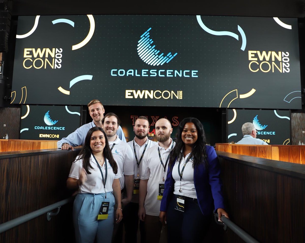 CoalescenceCC's tweet photo. What a blast our team had at #ewncon2022 ! We are greatful to have been a premium sponsor of this event! The panels, keynote speakers, and networking were amazing!
#Coalescence #Consulting #digitaltransformation https://t.co/PPywm4saIi