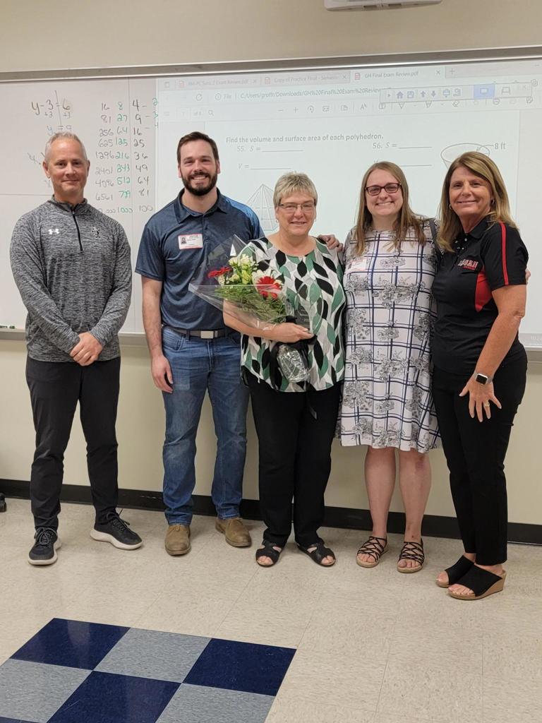 Congratulations to Mrs. Becky Groff, Math Teacher at Logansport High School, on receiving the 2021-2022 Crystal Berry Award (Logansport Educator of the Year).