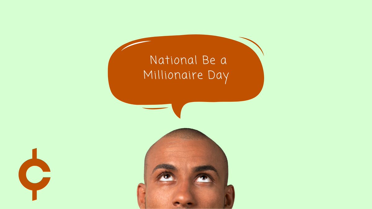 CopperBanking's tweet photo. Today is #NationalBeaMillionaireDay 🤑

What are some things you are doing today to put you on a path to financial success? https://t.co/Yy8i26hcqw