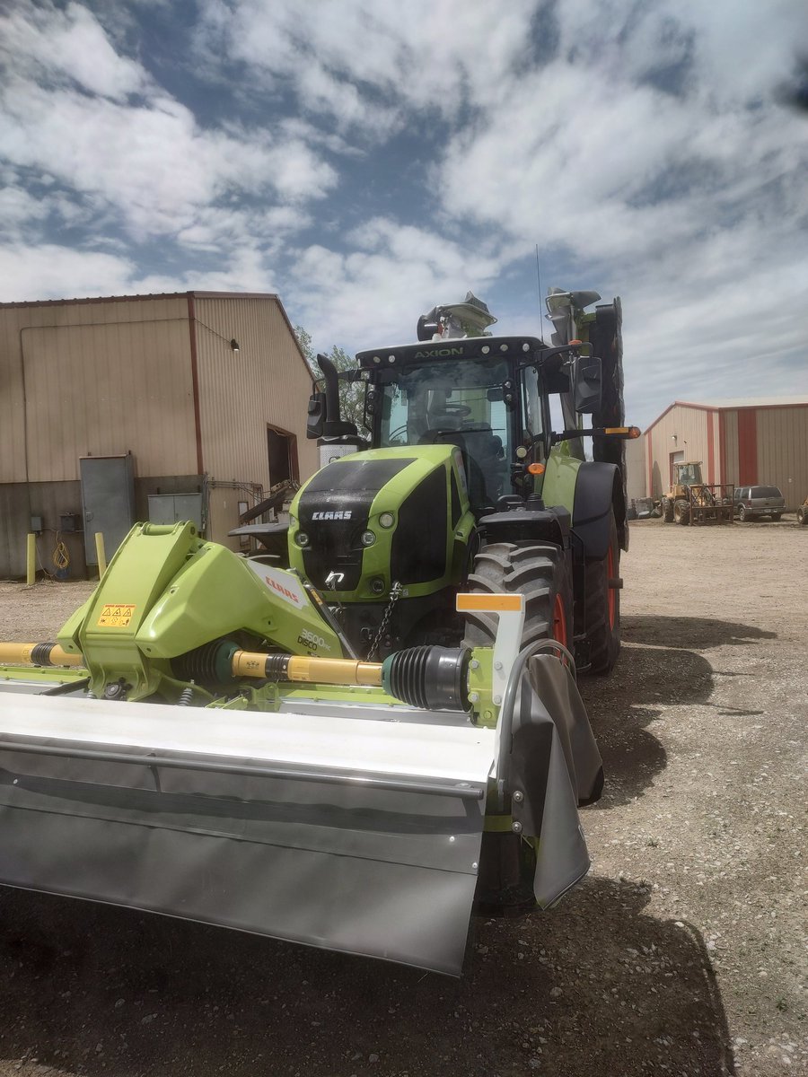 New toy showed up today... Ready to eat some hay!