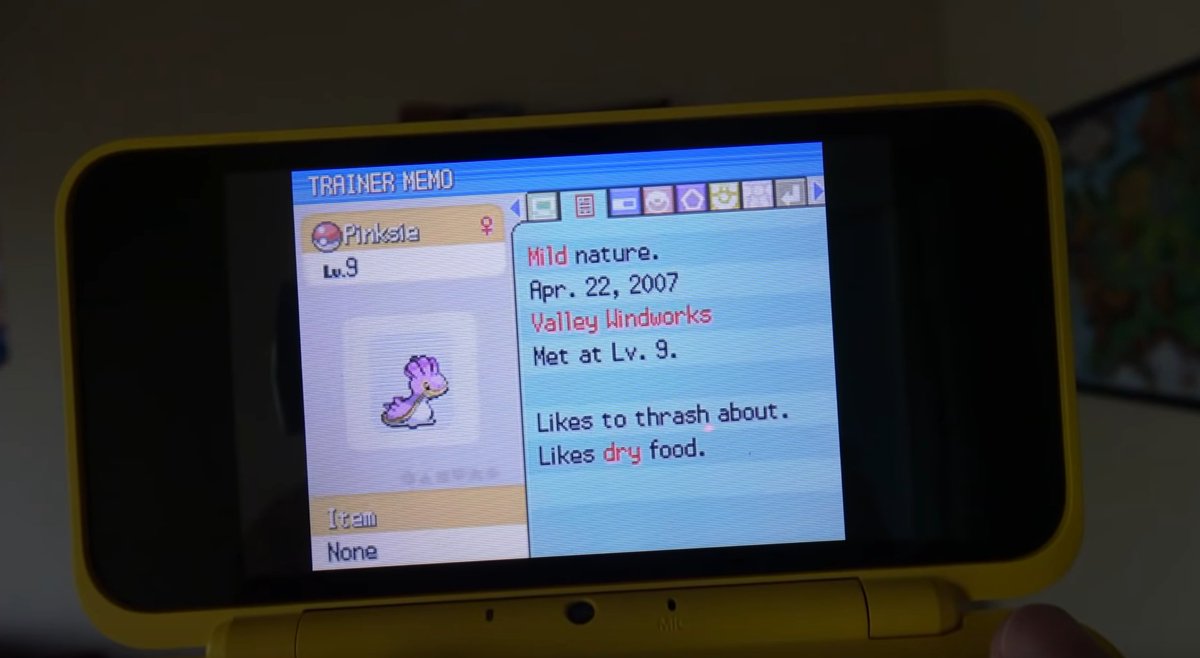 TheAbsol's tweet photo. Pinksie the Shellos sat in box 1 of my Diamond version for 13 years before going up to Galar and reaching level 100 eating lots of curry. Now it's back home in Sinnoh again https://t.co/SqDurzbVxe