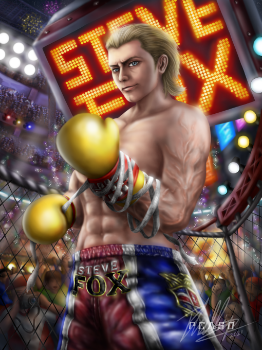 CasPcaso's tweet photo. Steve Fox from TEKKEN
still learning...
#TEKKEN #TEKKEN7 #STEVE #stevefox #digital #fightinggames #art #illustration #illustrationart #digitalillustration #arena #boxing #game https://t.co/8QOkUIqhKC