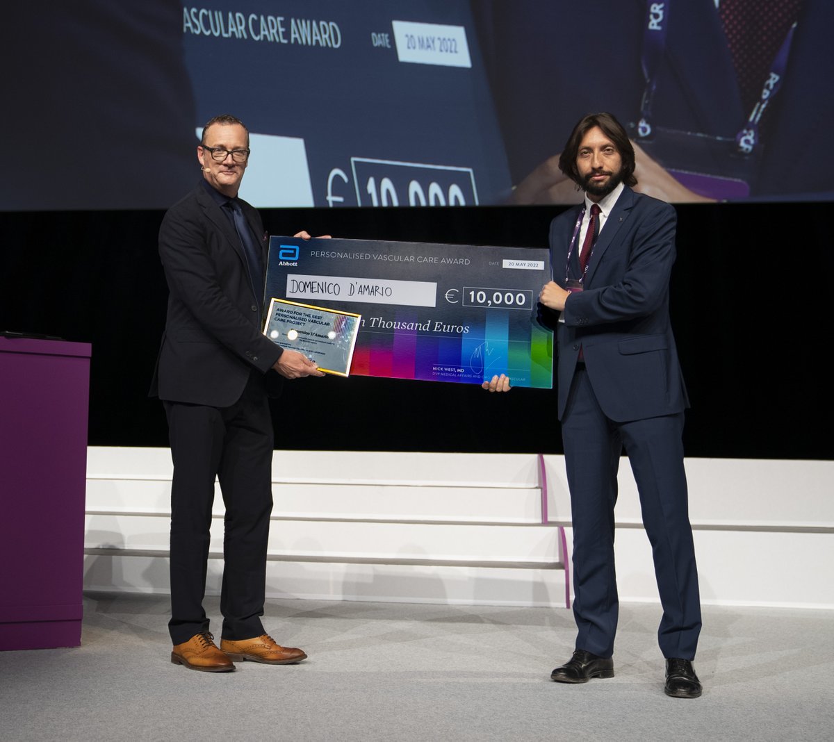 We’d like to take a moment acknowledge Drs. <a href="/DDamario/">Domenico D'Amario</a>, <a href="/Vale_Frittitta/">Valentina Frittitta</a>, and Antonio Greco for their commitment to personalized vascular care. 

Thank you for sharing your innovative projects aimed at improving #cardiovascular care for patients at #EuroPCR: bit.ly/3yFtT0D