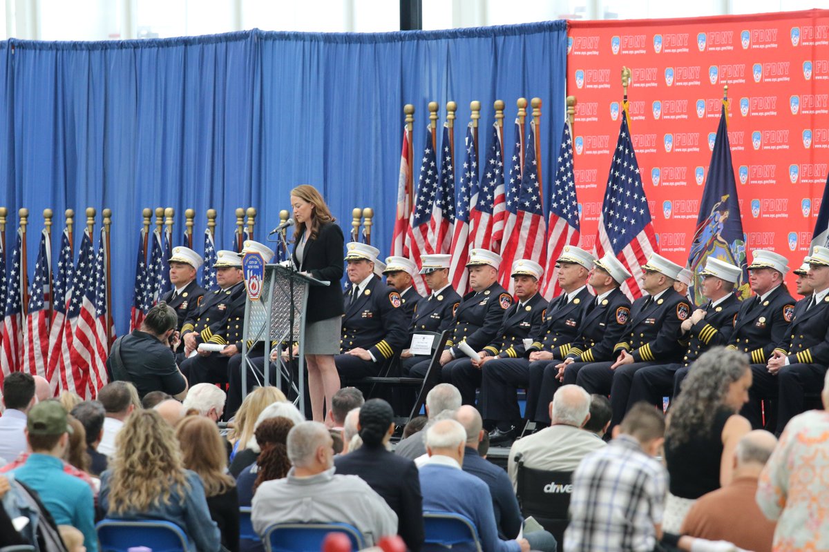 OBTFAC's tweet photo. Congratulations to all those promoted today at the FDNY Fire and EMS Officers Promotion Ceremony here at the Ocean Breeze Athletic Complex! https://t.co/Z8Tn1jmrd9