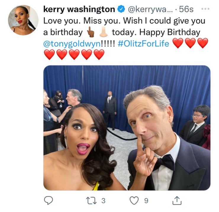 scandamonium's tweet photo. Boo &amp; Bae for life. #theyownme #olitzforever #scandal #birthdayboy #kerrywashington #tonygoldwyn #myloves https://t.co/7S8J7Vo5mX