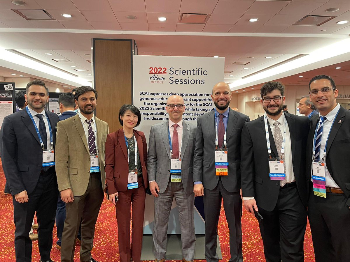 Finally arrived at #SCAI2022 to meet with the #DreamTeam and an amazing mentor Dr. Alraies <a href="/chadialraies/">Chadi Alraies, MD FACC FSCAI</a> <a href="/zghouzi/">Mohamed Zghouzi, MD, RPVI</a> @Cascadedesun <a href="/TusharMishraMD/">TusharMishra</a> <a href="/Adel_Elmoghrabi/">ADEL ELMOGHRABI</a> <a href="/AbdullahAlabcha/">Abdullah Al-Abcha</a> <a href="/waynecardio/">Wayne State University Cardiology Fellows</a>