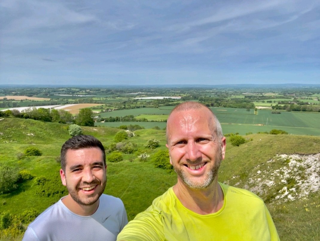 SarloFabio's tweet photo. Was introduced to Caburn and the golf course hilly route by Mark on Wednesday before The Wreckers dress rehearsal too! https://t.co/Xf0NElCiWE