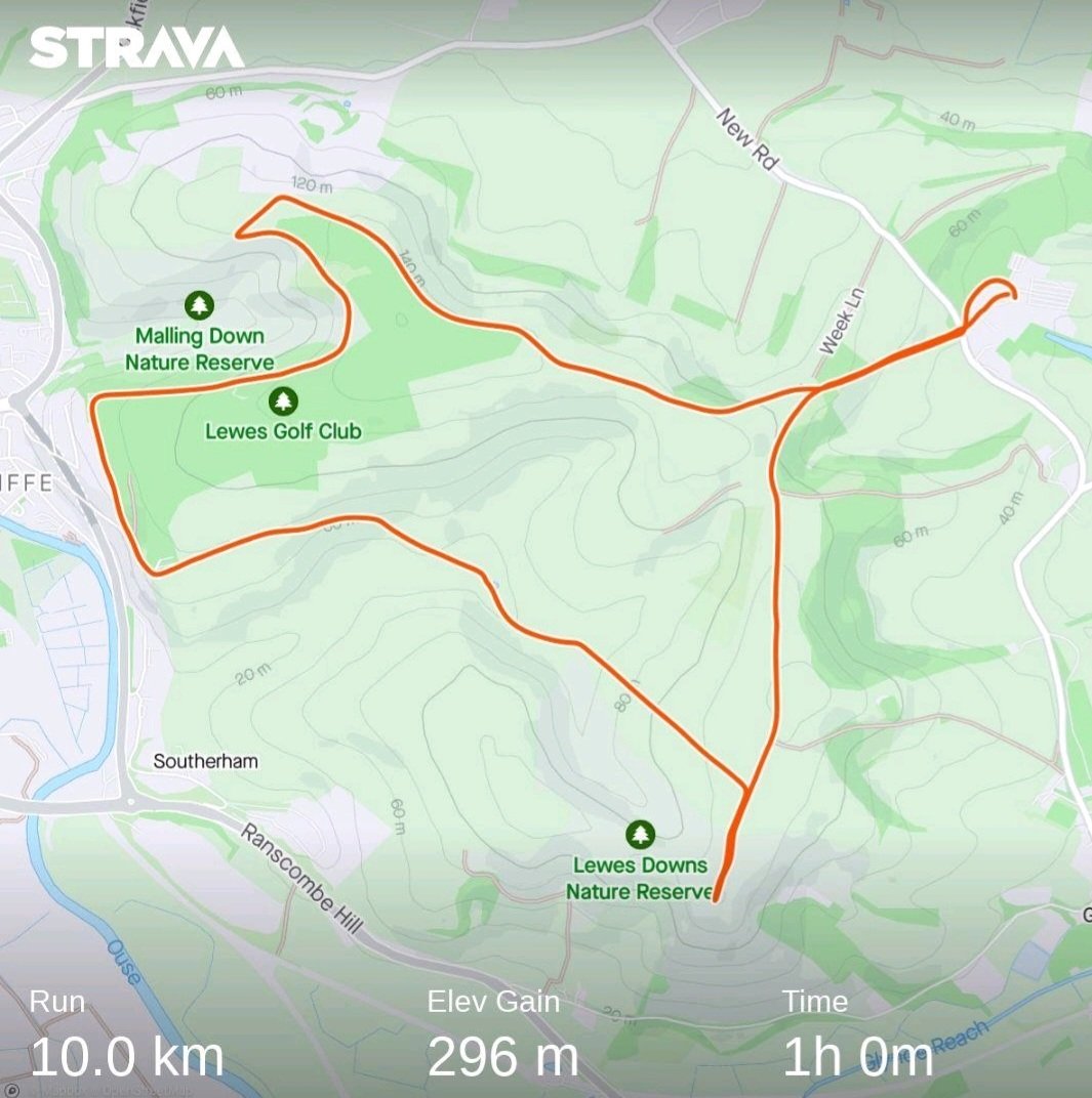 SarloFabio's tweet photo. Was introduced to Caburn and the golf course hilly route by Mark on Wednesday before The Wreckers dress rehearsal too! https://t.co/Xf0NElCiWE