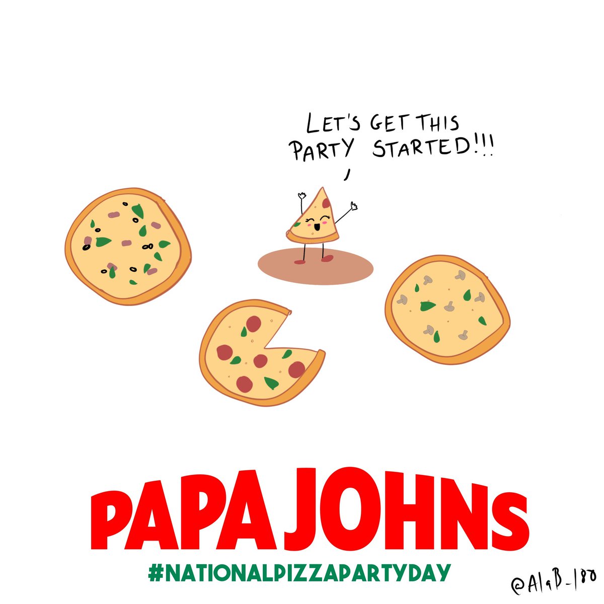 AlaB_180's tweet photo. Hey I forgot to tag @OneMinuteBriefs in two of my entries 🤦‍♀️ Any chance for a retweet? Won’t happen again! 

Create posters to celebrate #NationalPizzaPartyDay with @PapaJohnsUK &amp; bring to life the perfect #PJPizzaParty @OneMinuteBriefs https://t.co/n5tYDt27R8