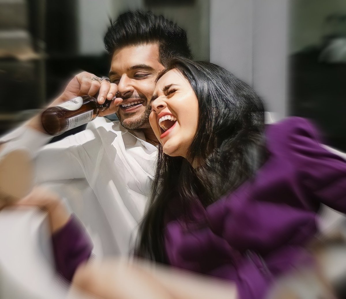 More smiling, less worrying. . .
More compassion, less judgment. . .
More blessed, less stressed. . .
More love, less hate. . .

#TejRan
#KaranKundrra
#TejasswiPrakash
TEJRAN ASKED TO RELAX