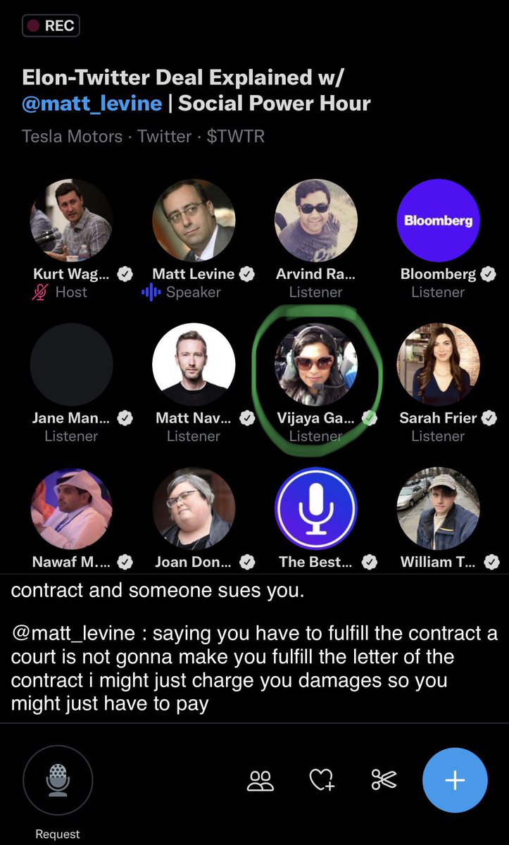 arvindrawat's tweet photo. Even @Twitter is taking notes when @matt_levine talks about their own deal :) https://t.co/EL6wxIxDjt