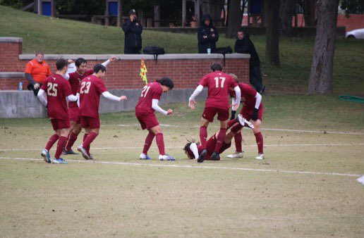 acsoccer's tweet image. #FlashbackFriday Series Part 1⚽️

One of the most iconic goal celebrations in ‘Roo history. @WingeierRayo7 hit the worm (yes, the worm) after a late first half goal, securing a 1-0 victory in the 2019 SCAC Quarterfinals🦘🪱