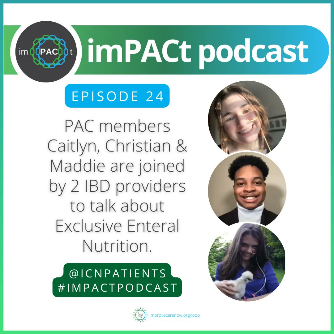ImproveCareNow's tweet photo. π§ @ICNPatients #imPACtPodcast is a great way to connect w/ #PatientVoices - to really *hear* their #IBD stories ππ #NewEpisode #EEN #ExclusiveEnteralNutrition #PatientVoice #ClinicianVoice #IBDChat #TalkingAboutIBD #ListenNow
imPACt on Spotify β https://t.co/wSbfQ3AAwe https://t.co/PwlZSw3PnW