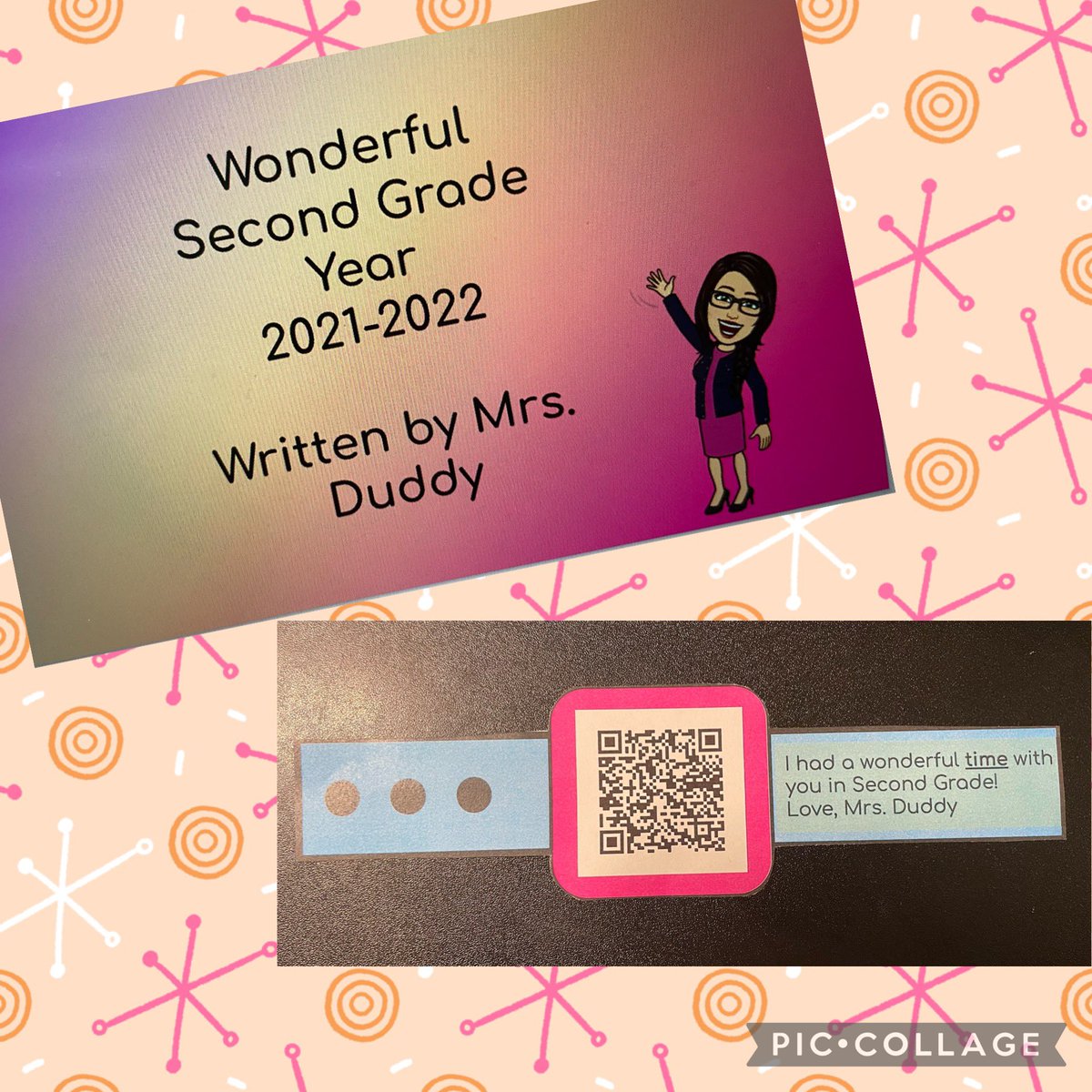 One more big tech/craft project for the end of the year! Students will receive the “watch” in the mail.  The QR code will link to a one of a kind keepsake book made by me! ❤️ <a href="/marliewilliams/">Marlie Williams</a> <a href="/SJSDVirtual/">SJSD Virtual Academy</a> <a href="/swnolte/">Shannon Nolte</a>
