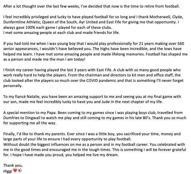 Football…thank you for the joy you gave me ⚽️