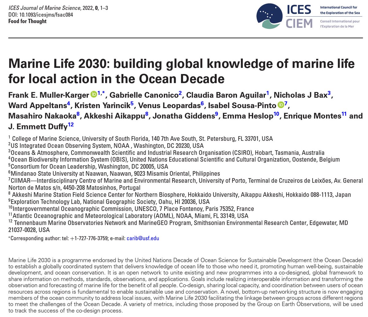 Read the 1st article in our "Co-Designing Science for the Ocean We Want" themed set @ICES_ASC <a href="/OxfordJournals/">Oxford Journals</a> <a href="/coastalvalues/">Linwood Pendleton</a> <a href="/NOAAFisheries/">NOAA Fisheries</a> <a href="/AmFisheriesSoc/">American Fisheries Society</a>  @marinescotland <a href="/CefasGovUK/">Cefas</a> @fishoceanscan @ifremer_fr @sustainfishUW @faofish <a href="/EU_MARE/">EU Maritime & Fish</a>  – tinyurl.com/yc2c2mvw