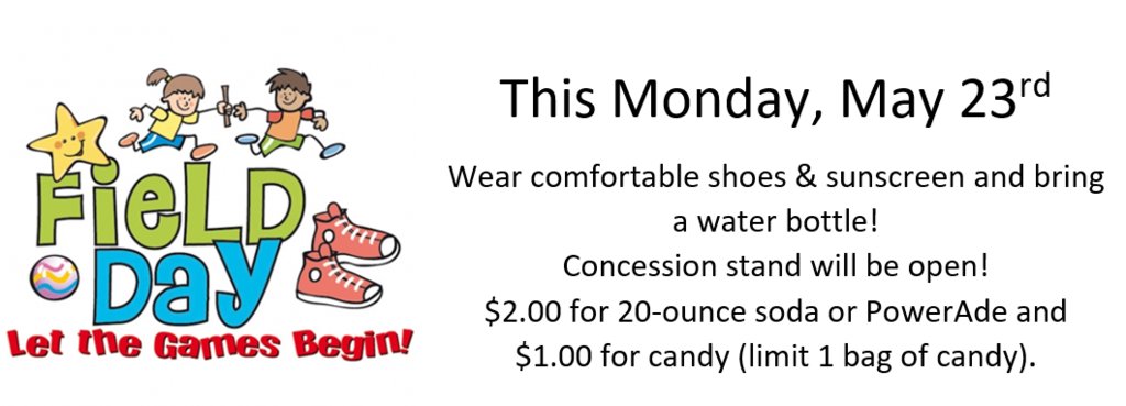 RomeCitySchool's tweet photo. Monday is Field Day! https://t.co/P3zKJZP8f1