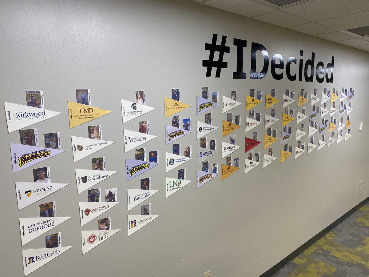 #idecided wall is growing. Seniors: We would love to add your future plans to our wall! #classof2022 #wearemehs