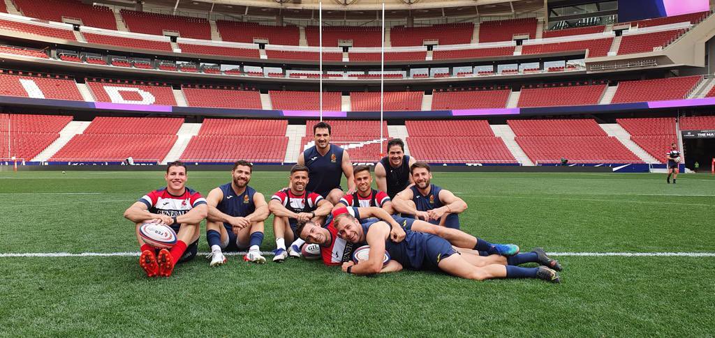 Listos para mañana #Disfrutando     🇪🇸🏉