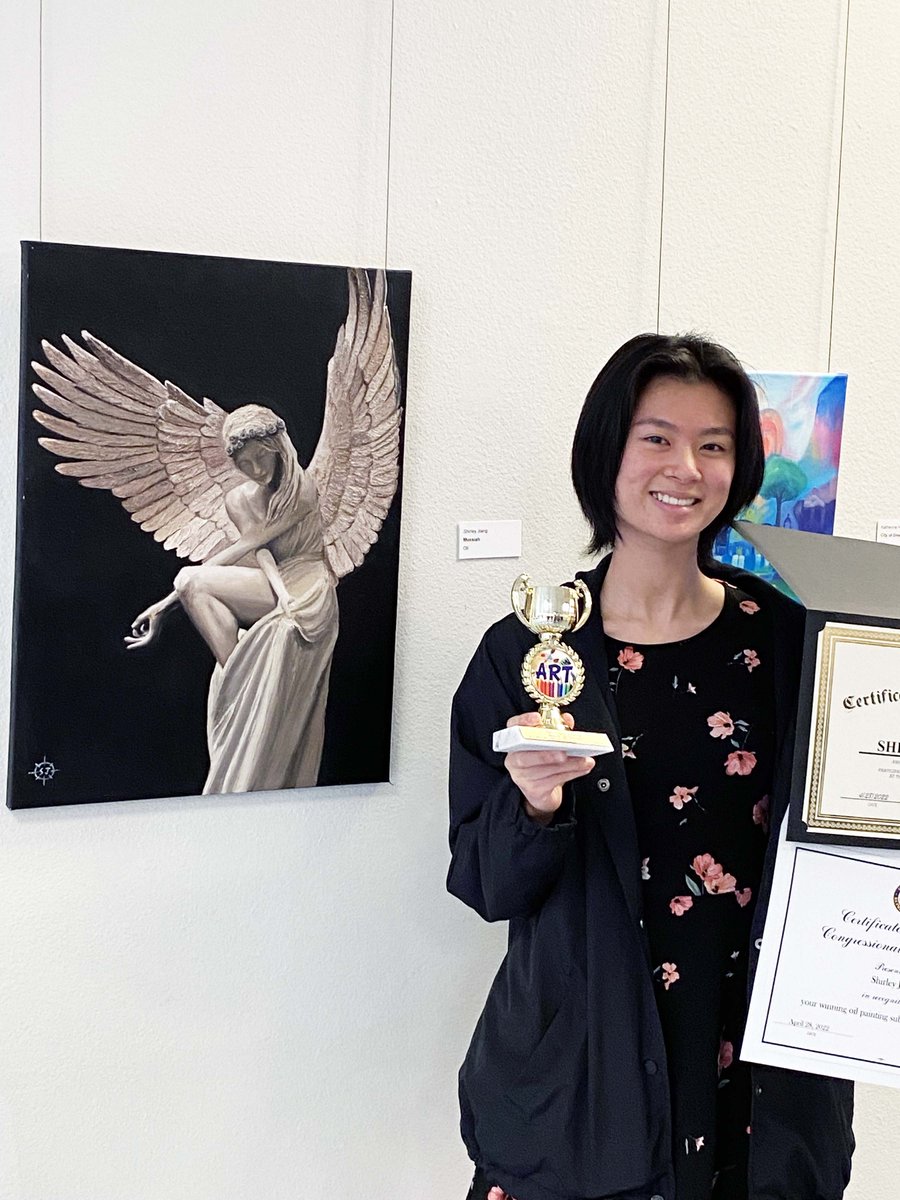 LVCCLD's tweet photo. Stop by #SpringValleyLibrary to check out the stunning art exhibit by the talented students of #AJStudio, which is on display through July 10 🎨 🖼️ ���� . The students also received certificates of recognition from @RepSusieLee 🏆 ! Learn more: https://t.co/0xQ5lThr0W https://t.co/eRF9wwgibB