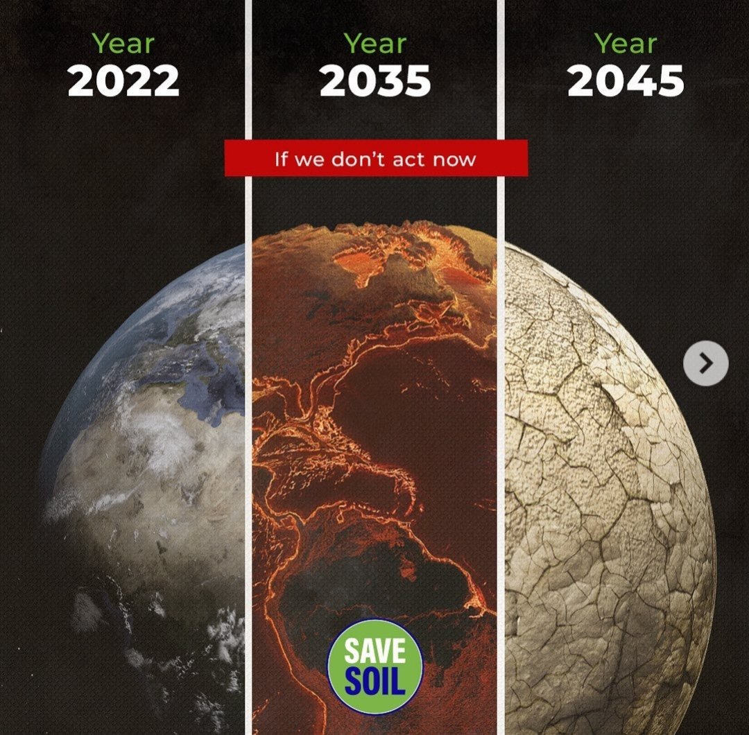 KasarapuSatya's tweet photo. If you don't scream to #savesoil now you will scream in pain.

#ConsciousPlanet 
#Sadhguru 
#EarthBuddy https://t.co/bl4c8pKQP0