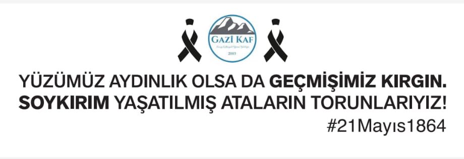 21 Mayıs 1864 Çerkes Soykırımı ve Sürgünü’nü Tanıyın!

#21Mayıs1864
#bununadısoykırım